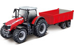 Bburago Massey Ferguson 8740S s vlečkou