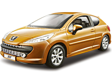 Bburago Peugeot 207 1:24 červená / BB18-22102