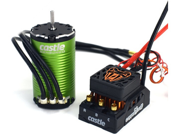 Castle Motor 1412 3200Kv Sensored 5mm, ESC Copperhead 10 / CC-010-0166-13