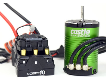 Castle Motor 1406 5700Kv Senzored, ESC Cobra 10 / CC-010-0174-02