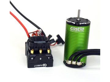 Castle Motor 1415 2400Kv Senzored, ESC Cobra 10 / CC-010-0174-16