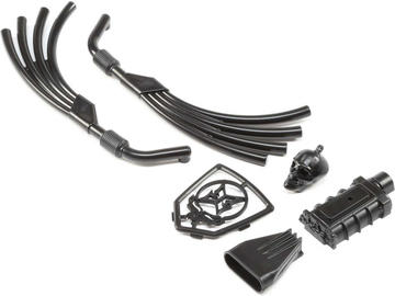 ECX Motor, Exhaust and Grill Parts, Black: Doomsday / ECX220005
