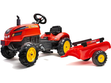 FALK - Pedal tractor X-Tractor with siding red / FA-2046AB