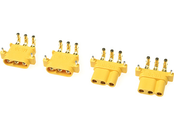 Connector Gold Plated MR-30PW w/ Cap (2 pairs) / GF-1086-001
