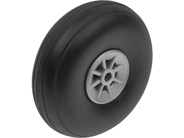 Airplane Wheels Rubber w/ Nylon Rim - 50mm Shaft Dia. 3mm (2) / GF-3165-003