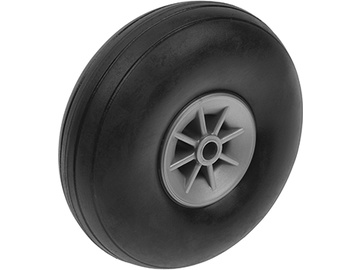 Airplane Wheels Rubber w/ Nylon Rim - 63mm Shaft Dia. 4mm (2) / GF-3165-005