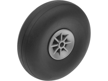 Airplane Wheels Rubber w/ Nylon Rim - 70mm Shaft Dia. 4mm (2) / GF-3165-006