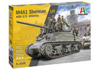 Italeri M4A1 Sherman s U.S. pěchotou (1:35)