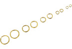 Brass rings 7mm (approx. 100 pcs.)