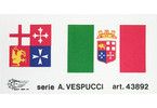 Mantua Model Sada vlajek: Am. Vespucci 1:84