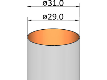 Klima papírová trubka 29x150mm / KL-202915000