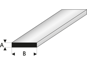 Raboesch ASA square profile 1x2.5x330mm (5) / KR-rb409-53-3