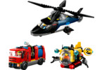 LEGO City - Remix: Helikoptéra, hasičský vůz a ponorka