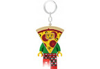 LEGO Keychain Flashlight - Iconic Pizza