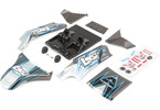 Losi 1/5 Screened Body Set, Grey: DBXL-E