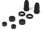 Losi Front Shock Body Set, Aluminum, Black: Mini 8IGHT