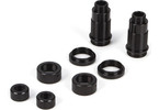 Losi Rear Shock Body Set, Aluminum, Black: Mini 8IGHT