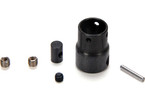 Losi Center Drive Shaft CV Yoke, Coupler, Hdwe: NCR