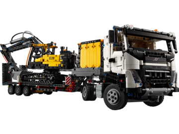 LEGO Technic - Nákladní auto Volvo FMX a elektrický bagr Volvo EC230 / LEGO42175