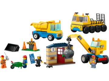 LEGO City - Construction Trucks and Wrecking Ball Crane / LEGO60391