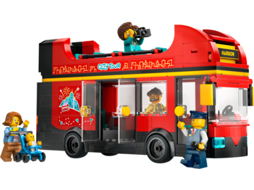 LEGO City - Červený dvoupodlažní vyhlídkový autobus / LEGO60407
