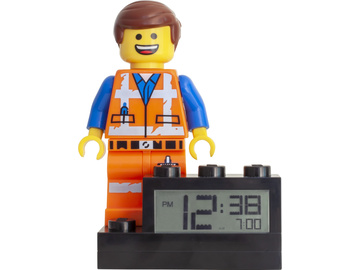 LEGO hodiny s budíkem - LEGO Movie 2 Emmet / LEGO9003967