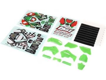 Losi Green Plastics w/Wraps: PM-MX / LOS260002