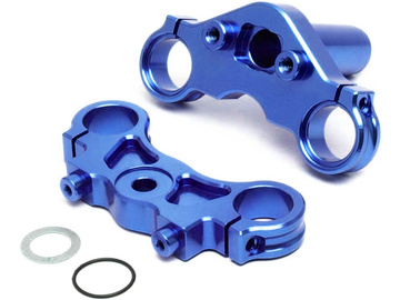 Losi Aluminum Triple Clamp Set, Blue: PM-MX / LOS364003