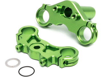 Aluminum Triple Clamp Set, Green: Promoto MX / LOS364008