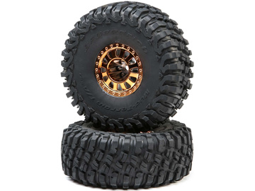 Losi Wheel w/BFG Tire, Copper: Lasernut U4 / LOS43028