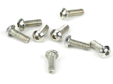 Losi Button Head Screws, 5-40x3/8" (8) / LOSA6277