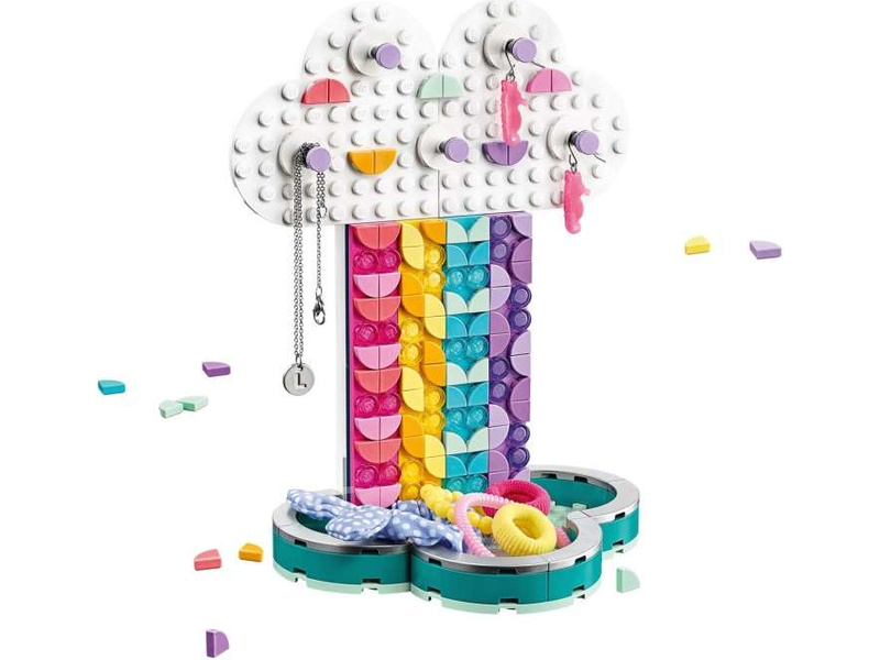 lego dots rainbow jewellery stand diy craft set