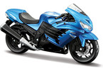 Maisto Kawasaki Ninja ZX-14R 1:18 blue