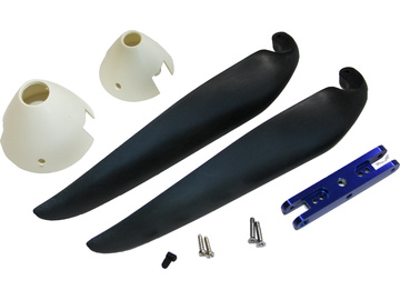 Folding carbon propeller 12x8" with 2-spinners and carrier for 3.2mm shaft / NA1004CF-12X8