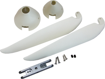 Folding propeller 12x8" with 2-spinners and carrier for 3mm shaft / NA1004F-12X8