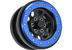 Pro-Line Steelies Stamped Steel 2.9" Dual Offset SCX6 Wheels Blue/Black