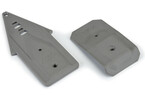 Bash Armor F/R Skid Plates (Stone Gray) for ARRMA 3S Vehicles