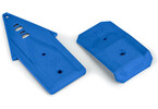 Bash Armor F/R Skid Plates (Blue) for ARRMA 3S Vehicles