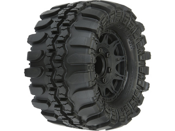 Pro-Line Wheels 2.8", Interco Super Swamper Tires, Raid H12 Black Wheels (2) / PRO1011010