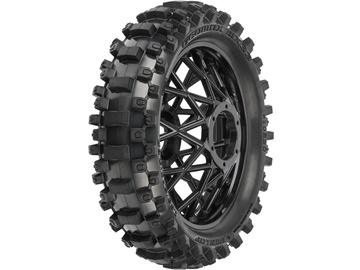 Pro-Line kolo s pneu Dunlop Geomax MX33 V2 Bead CR4 zadní, disk černý: PM-MX / PRO1023010