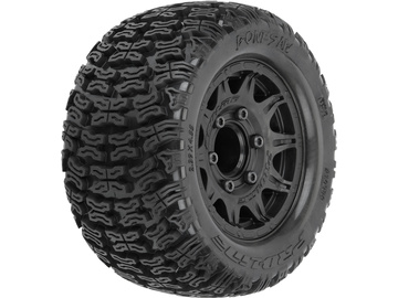 Pro-Line 1/10 Bonesaw F/R 2.8" MT Tires Mounted 12mm/14mm Black Raid (2) / PRO1023910