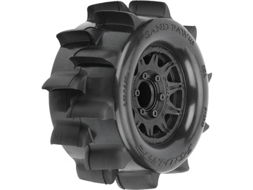 Pro-Line 1/10 Sand Paw HP BELTED F/R 2.8" MT Tires MTD 12/14mm Black Raid (2) / PRO1024910