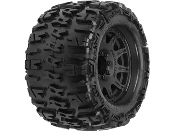 Pro-Line Wheels 3.8", Trencher X Tires, Raid H17 Black Wheels (2) / PRO118410