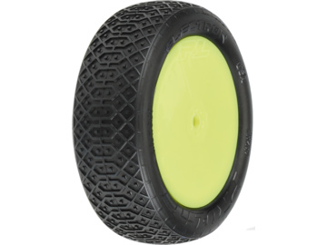 Pro-Line Wheels 2.2", Electron MC 2WD Buggy Front Tires, Velocity H12mm Yellow Wheels (2) / PRO823912