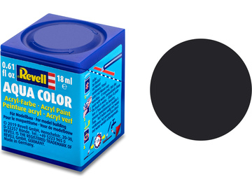 Revell Aqua Paint #6 Tar Black Matt 18ml / RVL36106