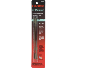 Olson Scroll Saw Blade 2.54x0.46x127mm Pin End 20TPI (6pcs) / SH-SA4050