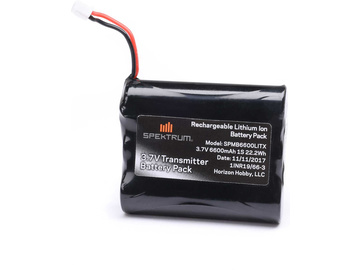 Spektrum baterie vysílače LiIon 3.7V 6600mAh XH-1S: NX6/NX8/NX10/iX12 / SPMB6600LITX