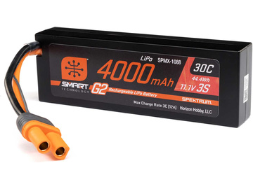 Spektrum Smart G2 LiPo 11.1V 4000mAh 30C HC IC5 / SPMX-1088