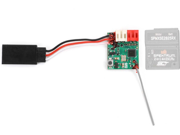 Spektrum 10A 2-in-1 Brushed ESC / SLT Receiver: Micro-B / SPMXSE2825RX