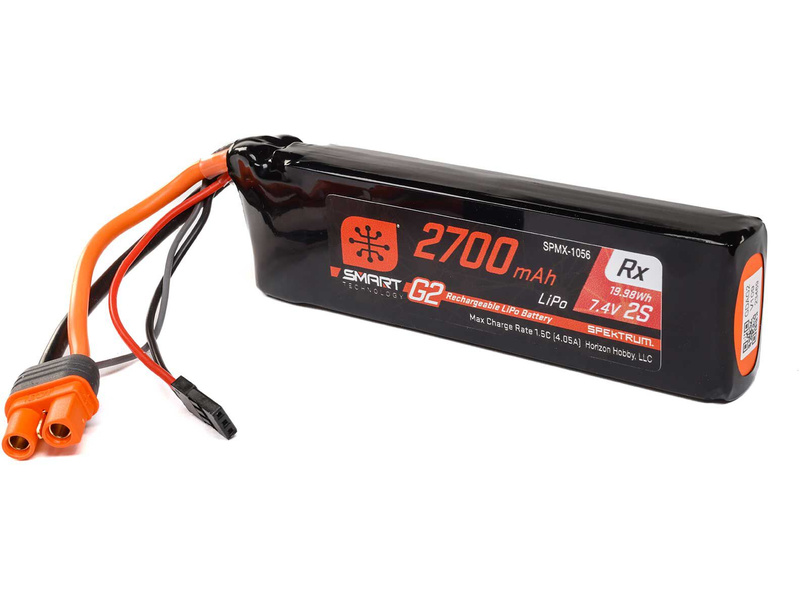 Spektrum Smart G2 LiPo 7.4V 2700mAh Rx 15C IC3